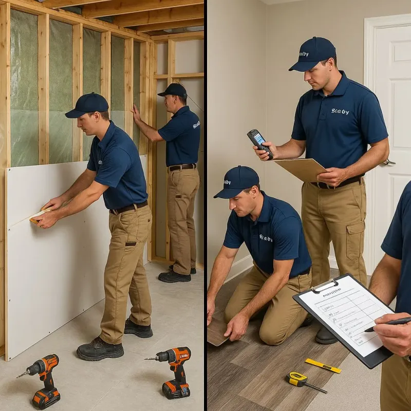 Repairs and Reconstruction process in Belle Haven, VA